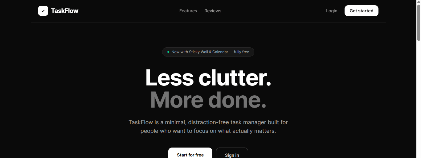 A Todo list app